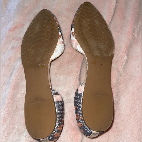 INC Dusty Metallic Crescents D’Orsay Flats - Picture 3 of 4